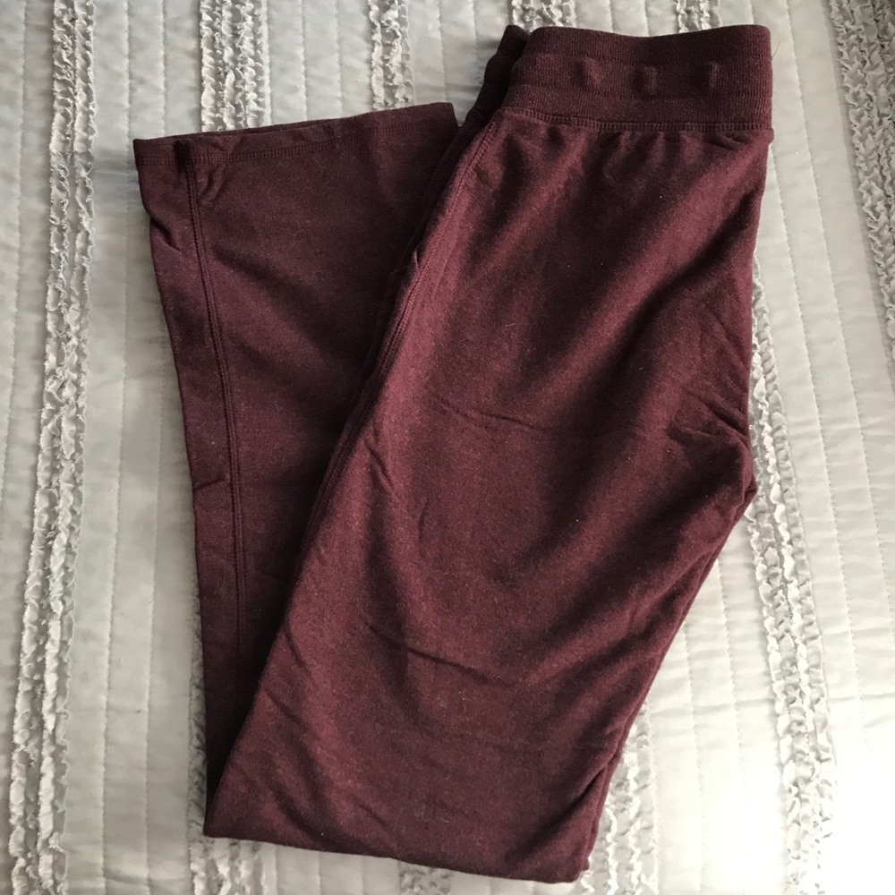 Yogalicious maroon bootcut pants